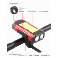 Powerful XPE COB rechargeable riding bicycle front light